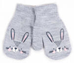  Yo! Bébi téli kesztyű 12 cm - Szürke nyuszi