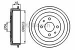 Bosch Tambur frana ALFA ROMEO 145 (930) (1994 - 2001) BOSCH 0 986 477 109