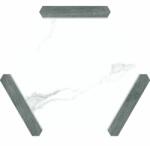 22x25 cm Avant Denia Grey Hexagon design fahatású és márványhatású kevert járólap