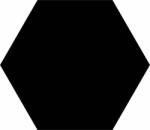  48x56 Co Basic Black egyszínű fekete nagyméretű hexagon fagyálló járólap
