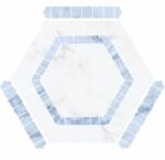  22x25 cm Avant Ibiza Sky Prémium márványhatású Hexagon járólap