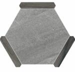  22x25 cm Avant Sacramento Gris-Ebano Hexagon prémium kőhatású és fahatású kevert járólap