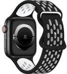 Beline óraszíj Apple Watch New Sport szilikon 38/40/41mm fekete/fehér doboz