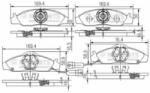 NIPPARTS Set placute frana, frana disc SSANGYONG KORANDO (KJ) (1996 - 2006) NIPPARTS J3600400