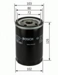 Bosch Filtru ulei TOYOTA COROLLA Liftback (E11) (1997 - 2002) BOSCH 0 986 452 062
