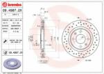 BREMBO Disc frana PEUGEOT PARTNER caroserie (5) (1996 - 2012) BREMBO 09.4987. 2X