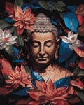 Ideyka Set pictura pe numere, cu sasiu, Buddha - extra culori metalizate, 40x50 cm (KHO5098) Carte de colorat
