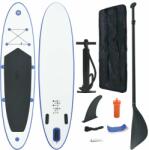  Set placă stand up paddle sup surf gonflabilă, albastru și alb (92204)