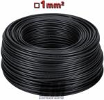 Prysmian-nkt MCU 1 vezeték (H05V-U) tömör réz kábel elektromos villanyvezeték fekete MCU, MMCU vezetékek (Cable 000004_200)