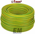 Prysmian-nkt MCU 1 vezeték (H05V-U) tömör réz kábel elektromos villanyvezeték zöld/sárga MCU, MMCU vezetékek (Cable 000006_200)