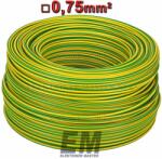 Prysmian MKH 0, 75 vezeték (H05V-K) sodrott réz kábel zöld/sárga MKH, MZS vezetékek (Cable 000029_200)