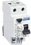 Tracon Fi relé 2P 25A 30mA 6kA (AC) áramvédő kapcsoló ÁVK ÉV relé TRACON TFV2-25030 2-Pólusú Fi relék (TRCNTFV2-25030)