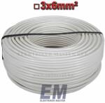 Prysmian MT 3x6 kábel (H05VV-F) MTK sodrott réz vezeték fehér MT, MTL kábelek (Cable 000093_100)
