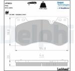 DELPHI set placute frana, frana disc DELPHI LP3821 (LP3821)