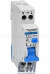 Tracon Kombinált Fi relé 1P+N 10A 30mA 6kA (AC) áramvédő kapcsoló + B kismegszakító Tracon KVKVEB-10/30 2-Pólusú Fi relék (TRCNKVKVEB-10/30)
