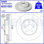 DELPHI Disc frana DELPHI BG5150C (BG5150C) - automobilus