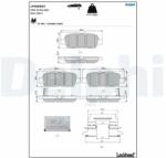 DELPHI set placute frana, frana disc DELPHI LP5000EV (LP5000EV)