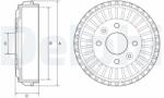 DELPHI Tambur frana DELPHI BF594 (BF594) - automobilus