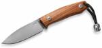 LIONSTEEL Fixed knife m390 blade Santos wood handle, leather sheath, Ti Pearl M1 ST (M1 ST)