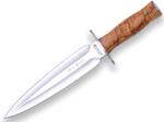 JOKER Olive Wood Handle 21, 5 Cm Fixed Blade Double Edge Co108 (co108)