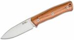 LIONSTEEL Fixed Blade SLEIPNER satin Santos wood handle, leather sheath B35 ST (B35 ST)