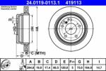 ATE Disc frana ATE 24.0119-0113.1 (24.0119-0113.1)