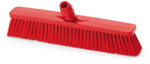 IGEAX élelmiszeripari tolóseprű, partvis fej, 45cm, 0, 75mm kemény sörtével, piros (1009RT)