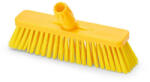 IGEAX élelmiszeripari tolóseprű, partvis fej, 30 cm, 0, 75mm kemény sörtével, sárga (1038YT)