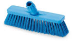 IGEAX élelmiszeripari tolóseprű, partvis fej, 30 cm, 0, 75mm kemény sörtével, kék (1038BT)