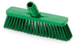 IGEAX élelmiszeripari tolóseprű, partvis fej, 30 cm, 0, 75mm kemény sörtével, zöld (1038GT)