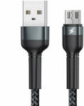REMAX Cable USB Micro Remax Jany Alloy, 1m, 2.4A (black) - pepita