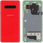 Samsung GH82-18406H Gyári Samsung Galaxy S10 Plus, Piros akkufedél hátlap, burkolati elem, kamera lencse (GH82-18406H)