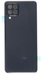  GH82-25959A Samsung Galaxy A22 SM-A225F EU ver. fekete Akkufedél hátlap, kamera lencse burkolati elem ragasztóval (GH82-25959A)