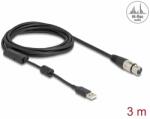 Delock Cablu High-Res USB-A la XLR 3 pini 3m, Delock 84178 (84178)