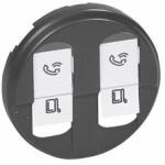 Legrand Céliane fedlap 2xRJ45 adatcsatlakozóhoz műanyag címketartó nélkül grafit LEGRAND - 067952 (067952)