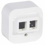 Legrand Forix falonkívüli doboz UTP dugaljhoz 2xRJ45 8(8) fehér csavaros LEGRAND - 782426 (782426)