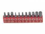 Genius Tools set de biți, imbus și XZN (spline), metric 1/4", 11 piese (SB-211MH) (MK-SB-211MH) Set capete bit, chei tubulare