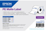 Epson matt, műanyag (PE) etikett címke, 102*76 mm, 1570 címke/tekercs (rendelési egység 4 tekercs/doboz) (C33S045713)