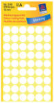 Avery Zweckform 12*12 mm-es Avery Zweckform öntapadó íves etikett címke, fehér színű (5 ív/doboz), normál ragasztóval (3145) - etikett-cimke-shop