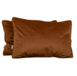 Hiko Set 2 perne decorative 2x40x60cm cu fata detasabila, Hiko COMFY catifea cognac (4066)