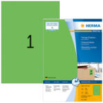 Herma 210*297 mm-es Herma A4 íves etikett címke, zöld színű (100 ív/doboz) (HERMA 4404) - etikett-cimke-shop