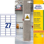 Avery Zweckform 63, 5*29, 6 mm-es Avery Zweckform A4 íves etikett címke, fehér színű (20 ív/doboz) (L7874-20) - etikett-cimke-shop