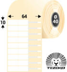 Tezeko 64 * 10 mm-es 1 pályás műanyag Ékszer címke (3500 címke/tekercs) (M0640001000-001)