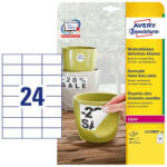 Avery Zweckform 70*37 mm-es Avery Zweckform A4 íves etikett címke, fehér színű (20 ív/doboz) (L4718REV-20) - etikett-cimke-shop