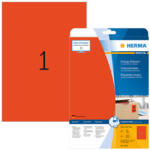 Herma 210*297 mm-es Herma A4 íves etikett címke, piros színű (20 ív/doboz) (HERMA 4422) - etikett-cimke-shop