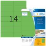 Herma 105*42, 3 mm-es Herma A4 íves etikett címke, zöld színű (20 ív/doboz) (HERMA 5061) - etikett-cimke-shop