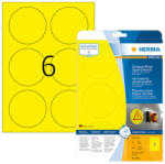 Herma 85 mm-es Herma A4 íves etikett címke, sárga színű (25 ív/doboz) (HERMA 8035) - etikett-cimke-shop
