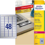 Avery Zweckform Etikett címke 45, 7x21, 2 mm, Avery Zweckform, Ezüst színű, (8 ív/doboz) (L6009-8) - etikett-cimke-shop