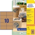 Avery-Zweckform Etikett címke 105x57 mm, Avery Zweckform, Barna színű, (25 ív/doboz) (L7108-25) - etikett-cimke-shop