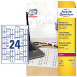 Avery Zweckform 60*40 mm-es Avery Zweckform A4 íves etikett címke, fehér színű (20 ív/doboz) (L7950-20) - etikett-cimke-shop